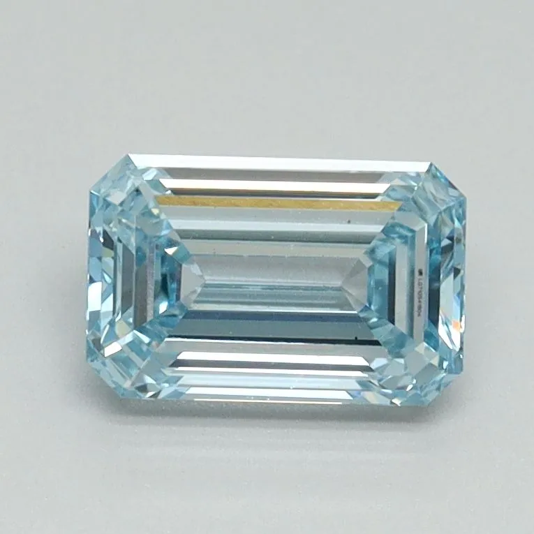 1.04ct EMERALD Fancy Intense Blue VS1 Coloured Lab diamond