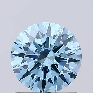 1ct ROUND Fancy Vivid Blue VS1 Coloured Lab diamond
