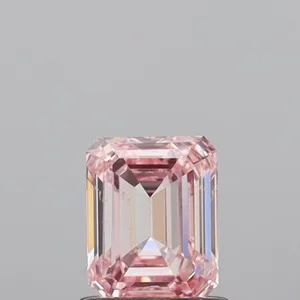 1ct EMERALD Fancy Intense Pink VS1 Coloured Lab diamond