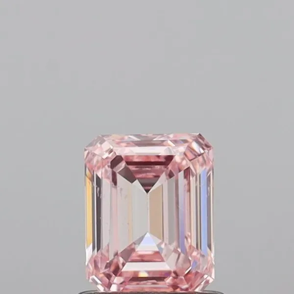 1ct EMERALD Fancy Intense Pink VS1 Coloured Lab diamond