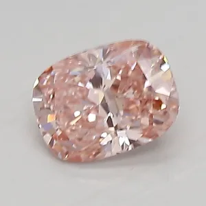0.73ct CUSHION Fancy Intense Pink VVS2 Coloured Lab diamond