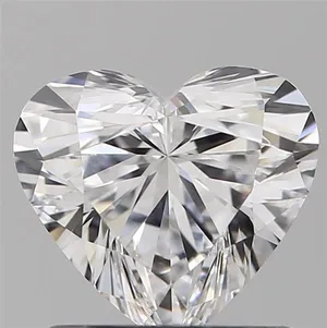 0.9ct HEART D VVS2 Natural diamond