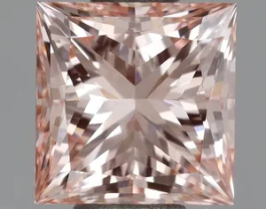 1ct PRINCESS Fancy Intense Pink VS1 Coloured Lab diamond