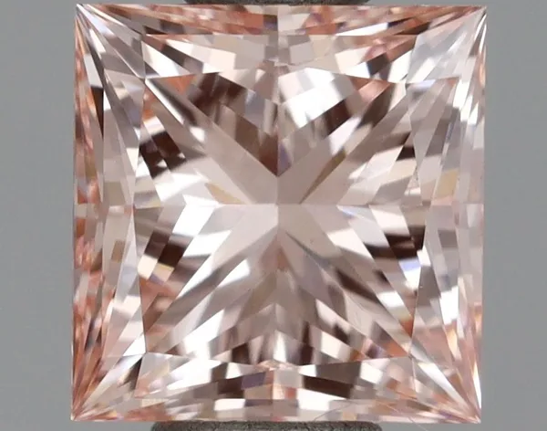 1ct PRINCESS Fancy Intense Pink VS1 Coloured Lab diamond