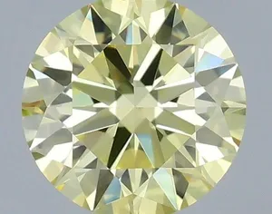 0.39ct ROUND Fancy Yellow VVS1 Coloured Lab diamond