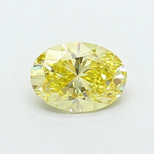 1.05ct OVAL Fancy Intense Yellow VS1 Coloured Lab diamond