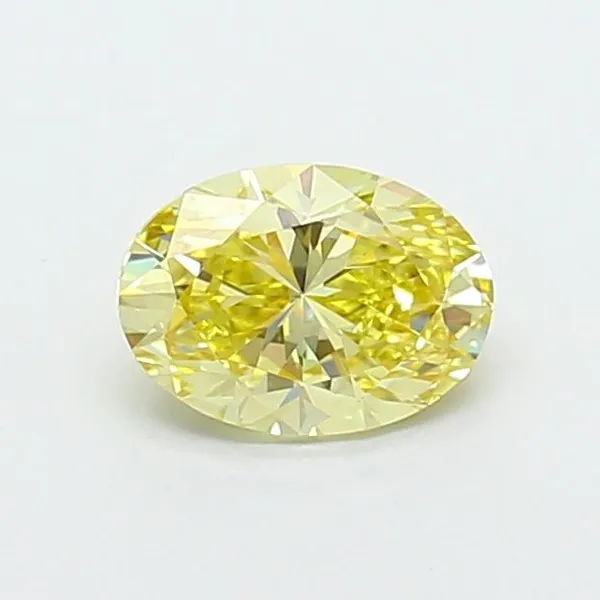 1.05ct OVAL Fancy Intense Yellow VS1 Coloured Lab diamond