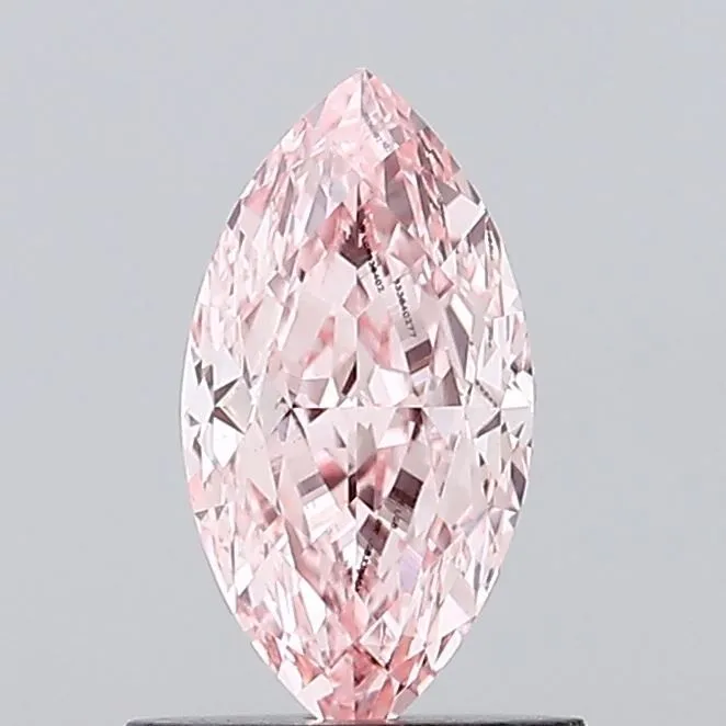 1.00ct MARQUISE Fancy Vivid Pink VVS2 Coloured Lab diamond