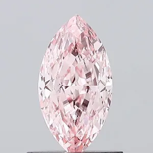 1ct MARQUISE Fancy Vivid Pink VVS2 Coloured Lab diamond