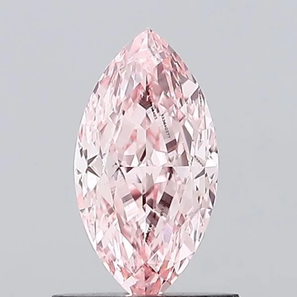 1ct MARQUISE Fancy Vivid Pink VVS2 Coloured Lab diamond