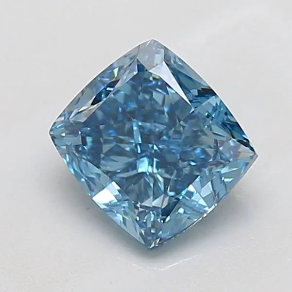 1.20ct CUSHION Fancy Vivid Blue VVS2 Coloured Lab diamond