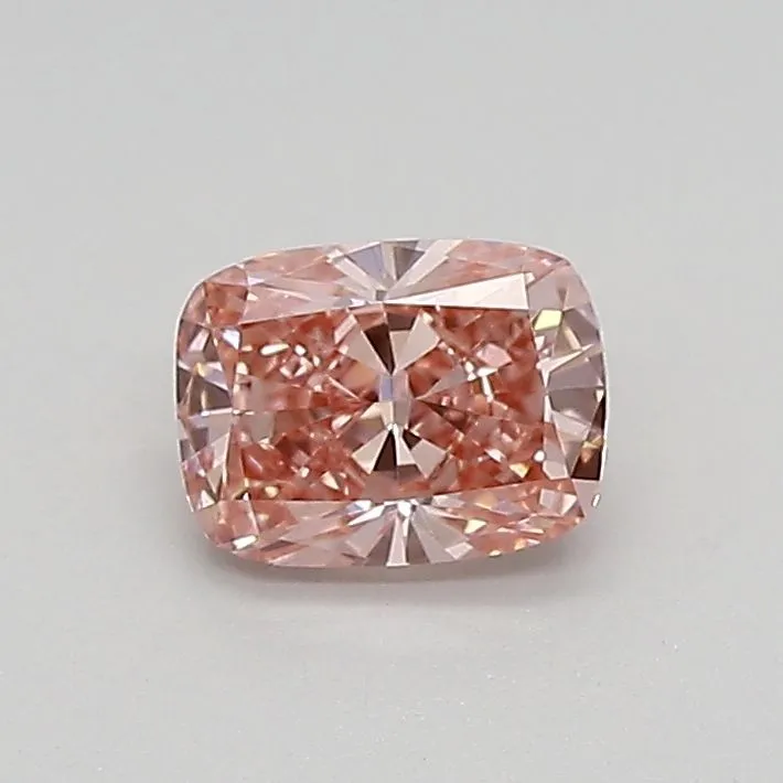 0.54ct CUSHION Fancy Vivid Pink VS2 Coloured Lab diamond