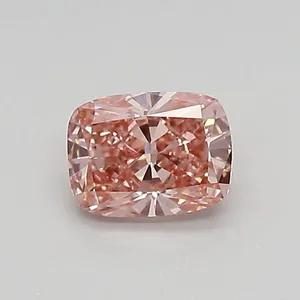 0.54ct CUSHION Fancy Vivid Pink VS2 Coloured Lab diamond