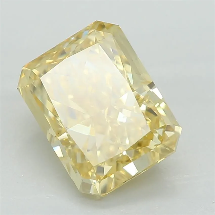1.42ct RADIANT Fancy Vivid Yellow VS2 Coloured Lab diamond