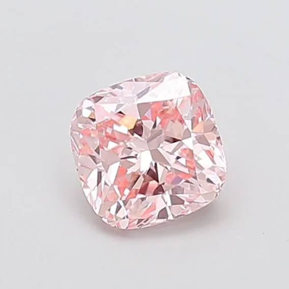1.10ct CUSHION Fancy Intense Pink VS1 Coloured Lab diamond