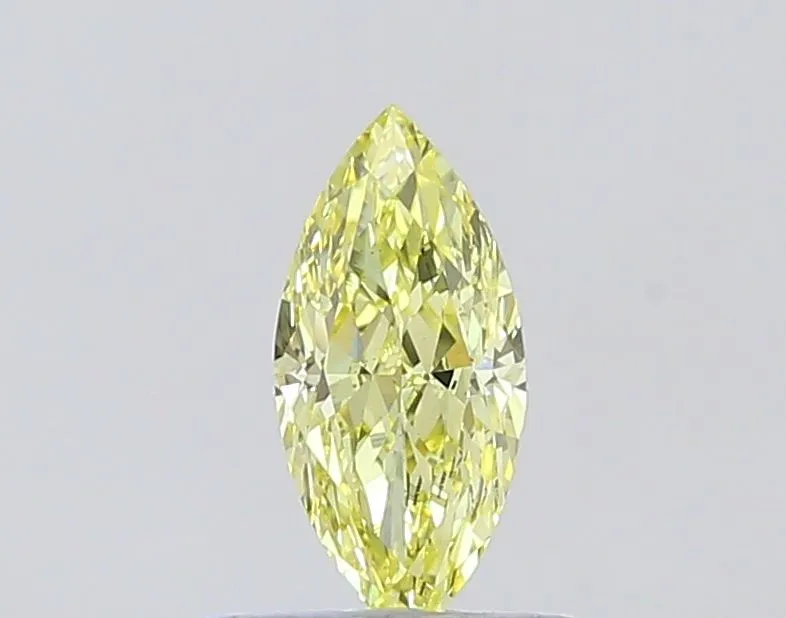 0.90ct MARQUISE Fancy Intense Yellow VS1 Coloured Lab diamond