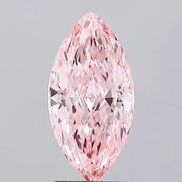 2.51ct MARQUISE Fancy Vivid Pink VVS2 Coloured Lab diamond