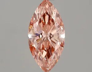 1.52ct MARQUISE Fancy Vivid Pink VVS2 Coloured Lab diamond