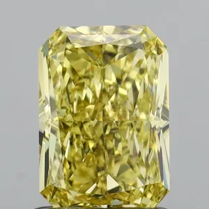 1.05ct RADIANT Fancy Intense Yellow VS2 Coloured Lab diamond