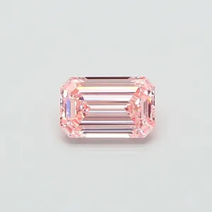 1.01ct EMERALD Fancy Intense Pink VVS2 Coloured Lab diamond