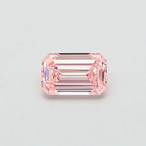 1.01ct EMERALD Fancy Intense Pink VVS2 Coloured Lab diamond