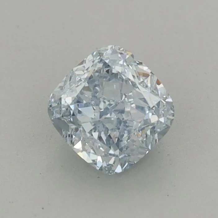 0.71ct CUSHION Fancy Light Blue VS2 Coloured Lab diamond