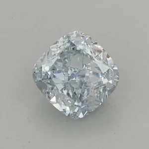 0.71ct CUSHION Fancy Light Blue VS2 Coloured Lab diamond