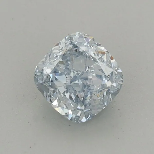 0.71ct CUSHION Fancy Light Blue VS2 Coloured Lab diamond