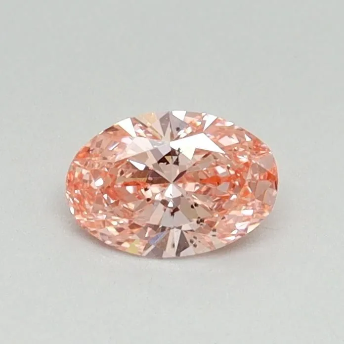 0.33ct OVAL Fancy Vivid Pink SI2 Coloured Lab diamond