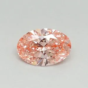 0.33ct OVAL Fancy Vivid Pink SI2 Coloured Lab diamond