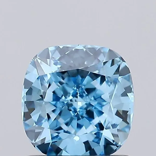 1.04ct CUSHION Fancy Vivid Blue VVS2 Coloured Lab diamond