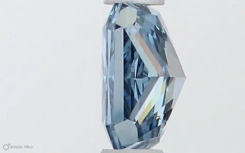0.47ct RADIANT Fancy Vivid Blue SI1 Coloured Lab diamond