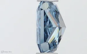 0.47ct RADIANT Fancy Vivid Blue SI1 Coloured Lab diamond