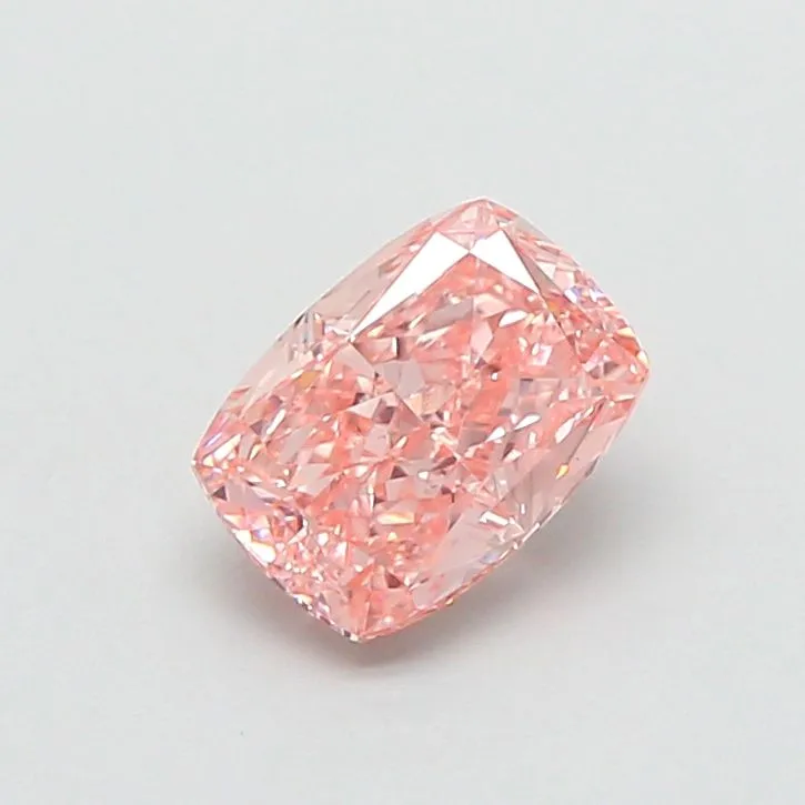 1.03ct CUSHION Fancy Intense Pink VS1 Coloured Lab diamond