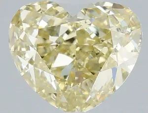 1.05ct HEART Fancy Yellow VS1 Coloured Lab diamond