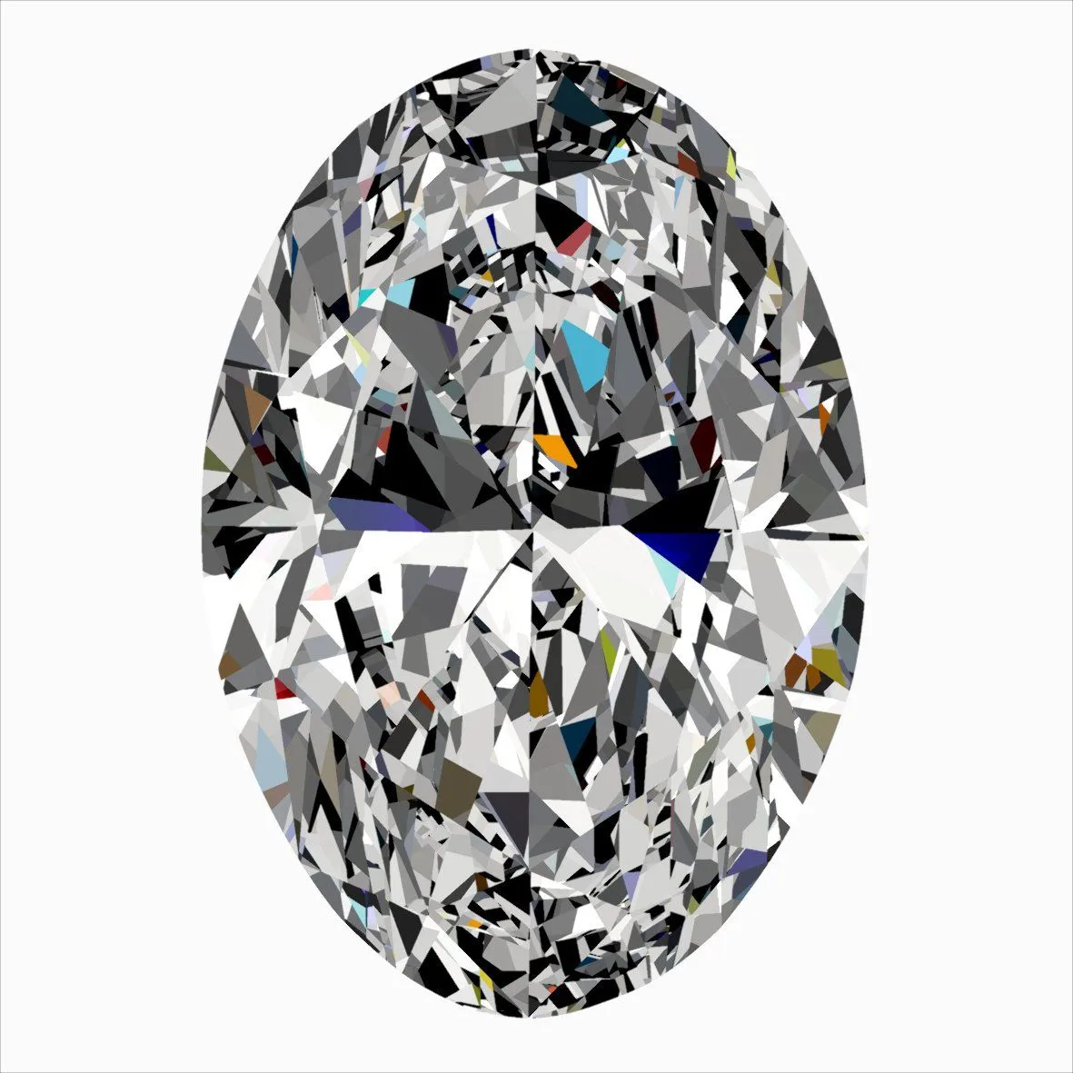 0.40ct OVAL H SI1 Natural diamond