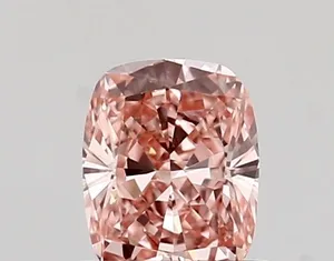 0.57ct CUSHION Fancy Vivid Pink VVS1 Coloured Lab diamond