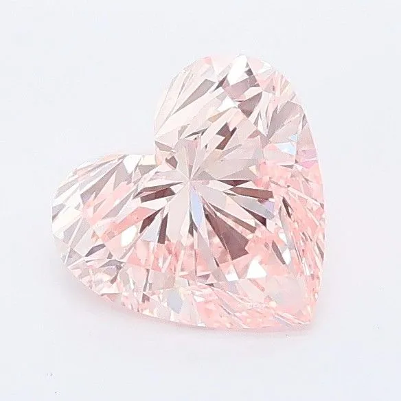 1.06ct HEART Fancy Intense Pink VVS2 Coloured Lab diamond