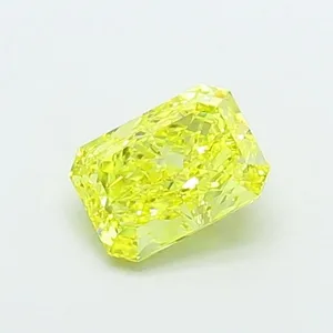 1.03ct RADIANT Fancy Vivid Yellow VVS1 Coloured Lab diamond