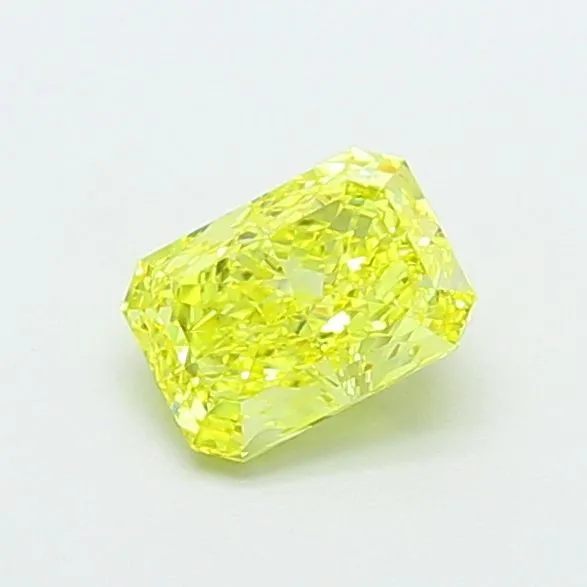 1.03ct RADIANT Fancy Vivid Yellow VVS1 Coloured Lab diamond