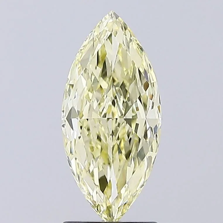 2.01ct MARQUISE Fancy Yellow VVS2 Coloured Lab diamond
