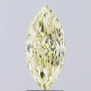 2.01ct MARQUISE Fancy Yellow VVS2 Coloured Lab diamond