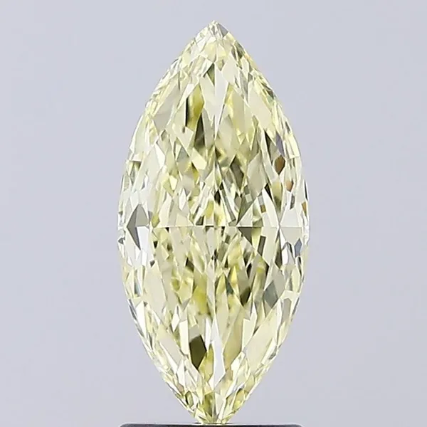 2.01ct MARQUISE Fancy Yellow VVS2 Coloured Lab diamond