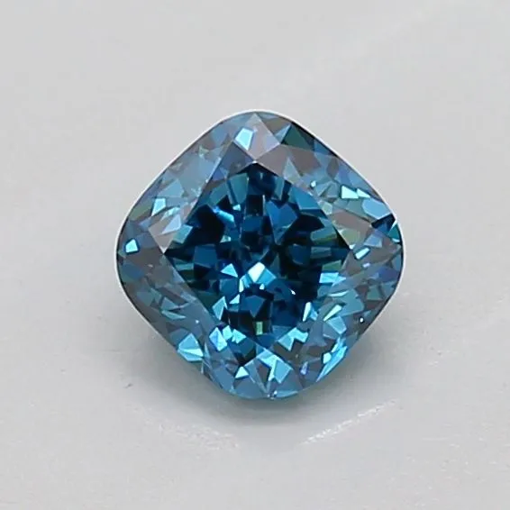 0.50ct CUSHION Fancy Vivid Blue VS1 Coloured Lab diamond