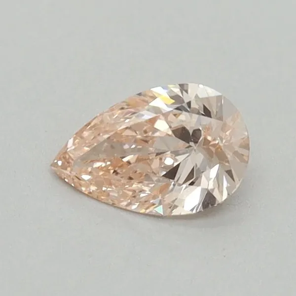 0.39ct PEAR Fancy Intense Pink VS1 Coloured Lab diamond