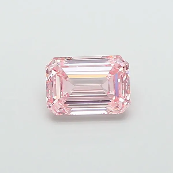 1.5ct EMERALD Fancy Intense Pink VVS2 Coloured Lab diamond