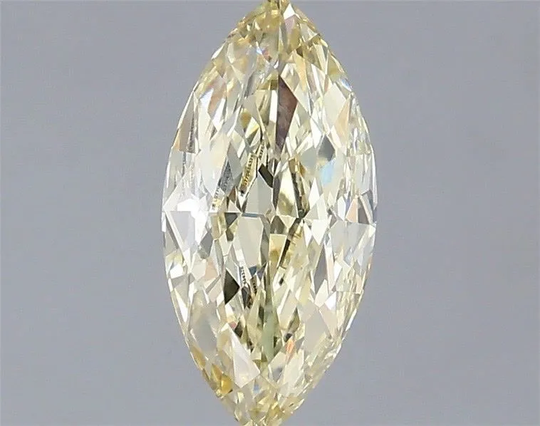1.00ct MARQUISE Fancy Light Yellow VVS2 Coloured Lab diamond
