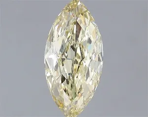 1ct MARQUISE Fancy Light Yellow VVS2 Coloured Lab diamond
