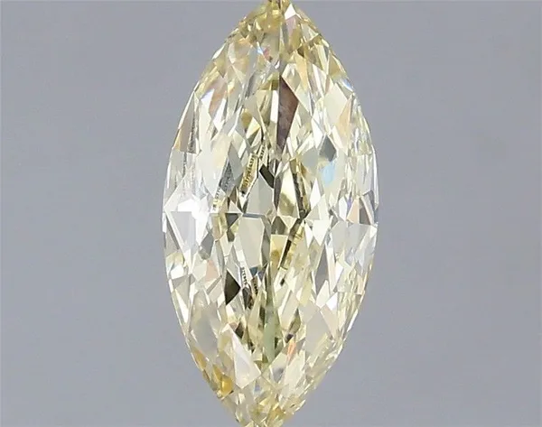 1ct MARQUISE Fancy Light Yellow VVS2 Coloured Lab diamond
