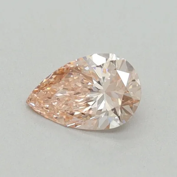 0.37ct PEAR Fancy Intense Pink VS2 Coloured Lab diamond